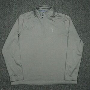 William Murray Pullover Mens XL Gray Quarter Zip Golf Athletic Lightweight